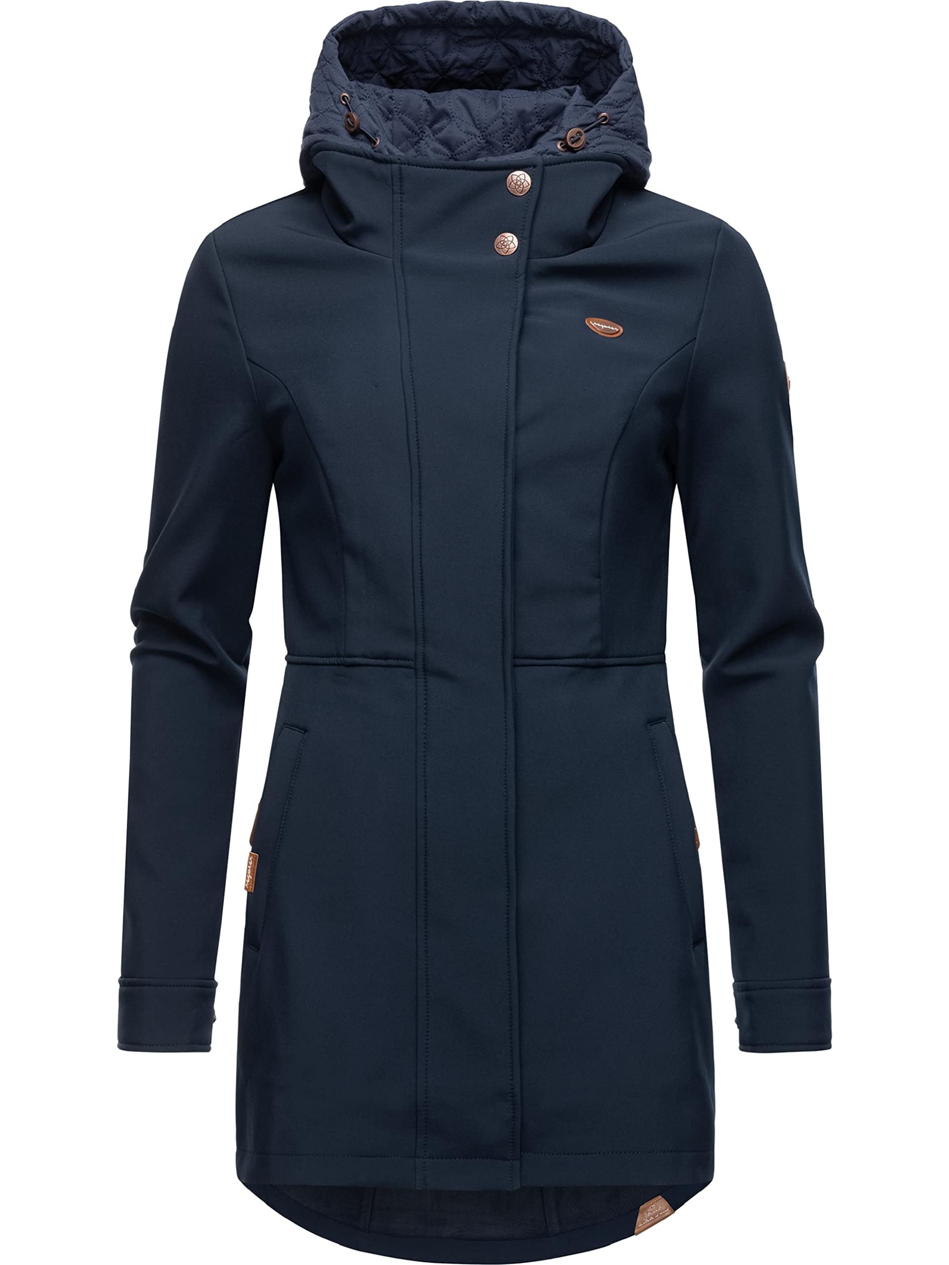 Ragwear Ybela damski płaszcz softshellowy, wodoszczelny, oddychający, z kapturem