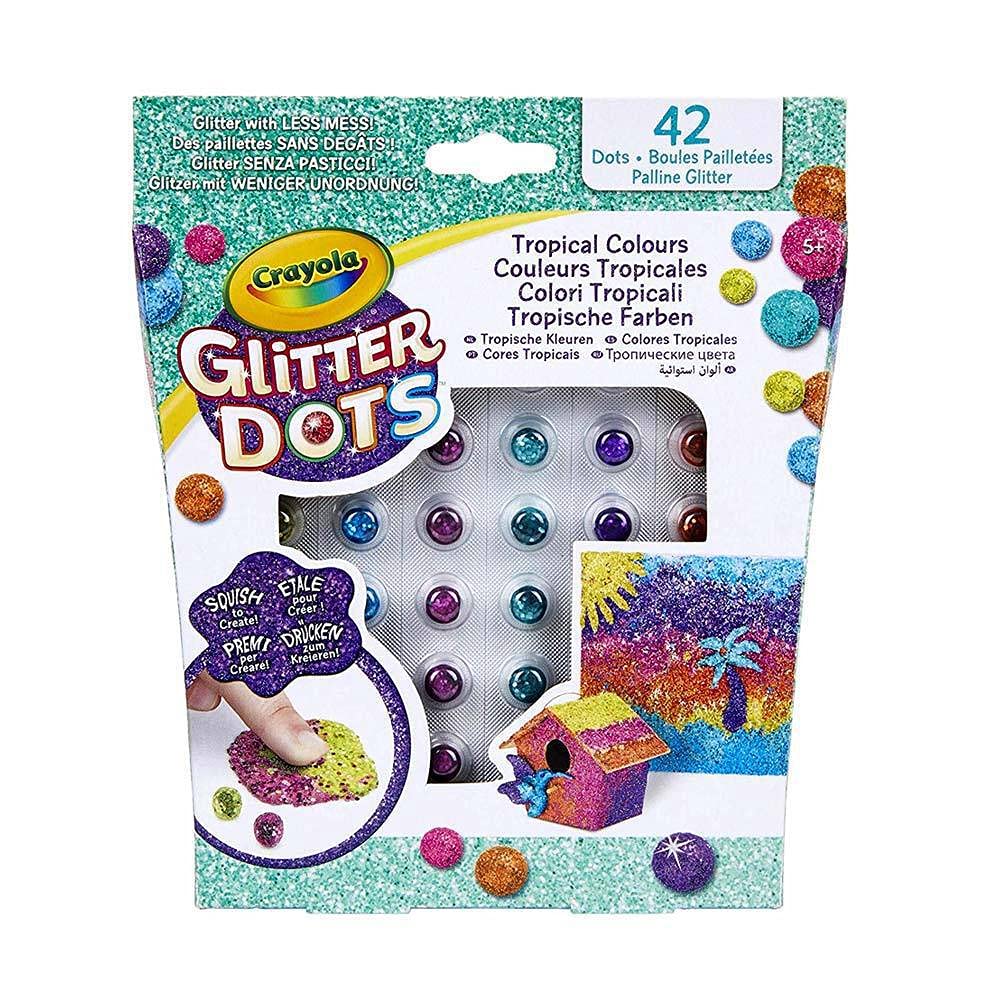 Crayola Glitter Dots Tropical Colors 42 Dots