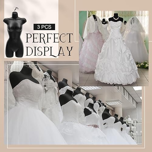 Miniatura 4 de Maniquí femenino con gancho, cuerpo de maniquí de espalda hueca, cuerpo de maniquí con gancho, mitad del cuerpo, exhibición de maniquí, maniquí