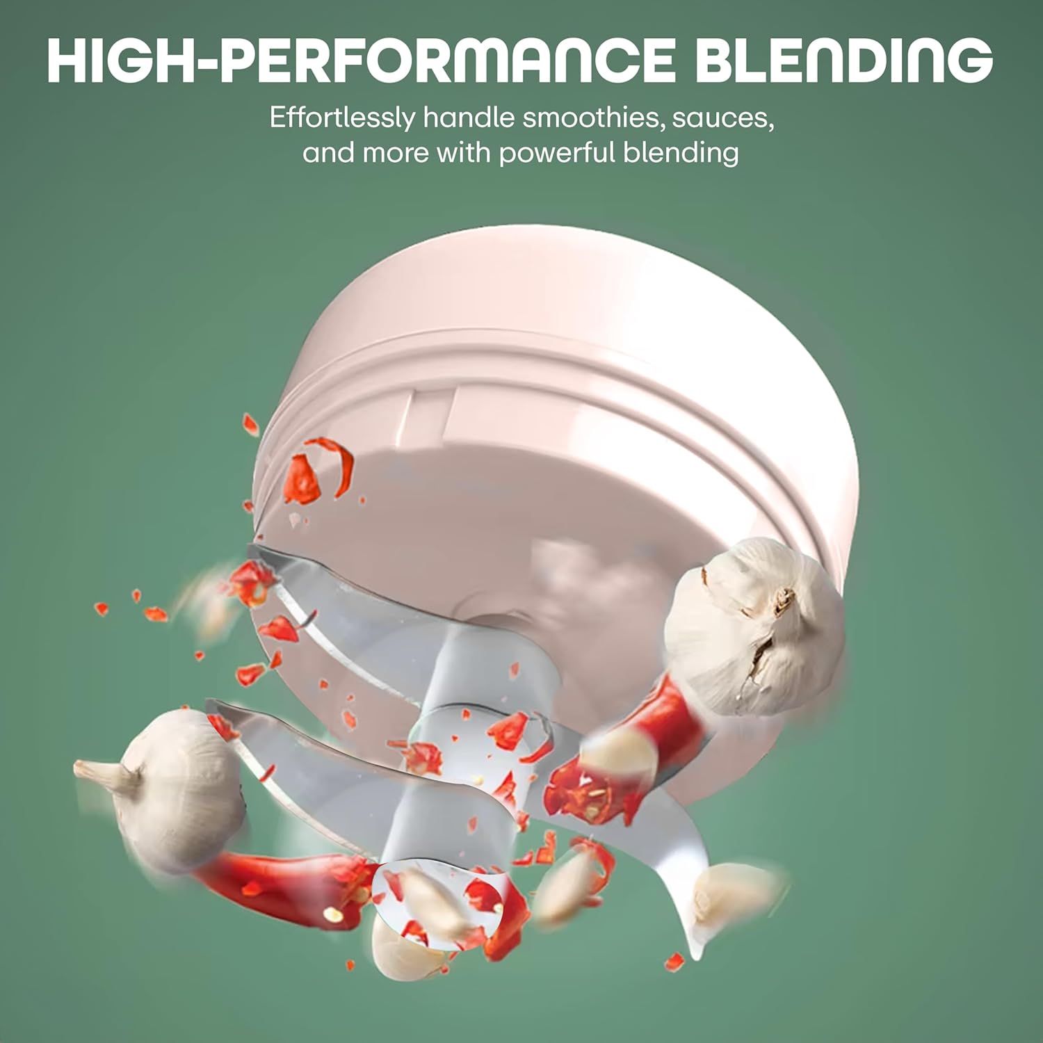 Prime Pick Rechargeable Mini Electric Chopper - Stainless Steel Blades, One Touch Operation, for Mincing Garlic, Ginger, Onion, Vegetable, Meat, Nuts, (Pink, 250 ML, Pack of 1, 45 Watts) 4 711PPbPL5IL. SL1500