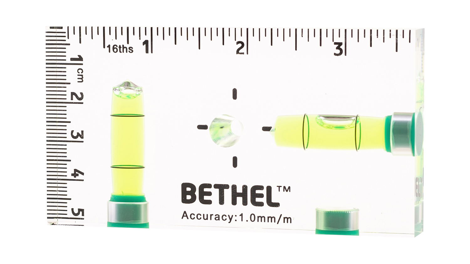 BETHEL Small Mini Pocket Cross Check Magnetic Bubble Level