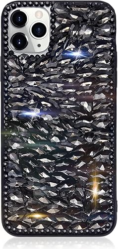 Miniatura 10 de Bonitec Bling - Funda compatible con iPhone 15 para mujer, funda de lujo con diamantes de imitación de cristal, funda para teléfono femenino, funda