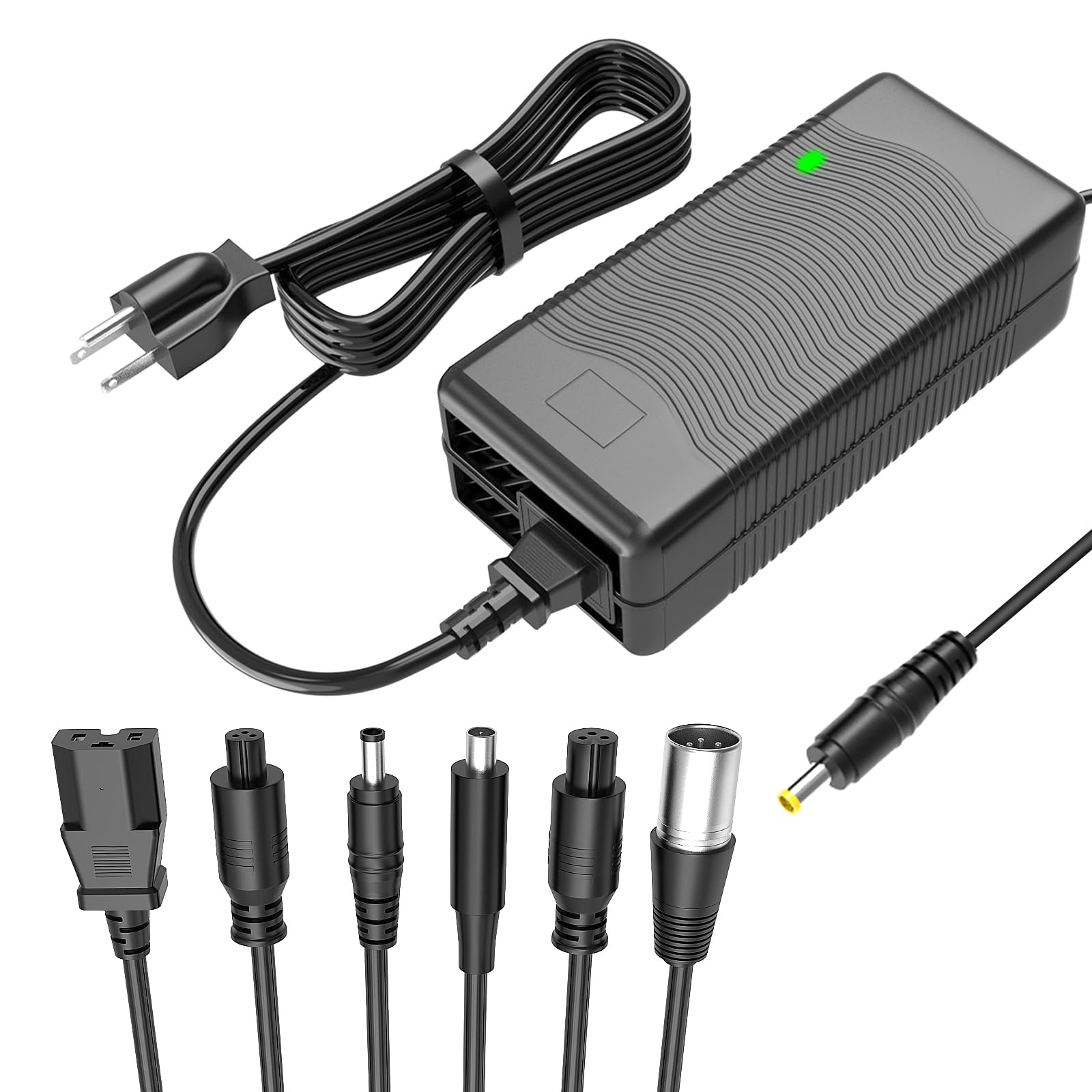 Cargador de batería de litio de 48 V, 54,6 V, 2 A, repuesto para Jetson, Gotrax, Razor, Ninebot, Segway, Swagtron, Hiboy, con 6 enchufes