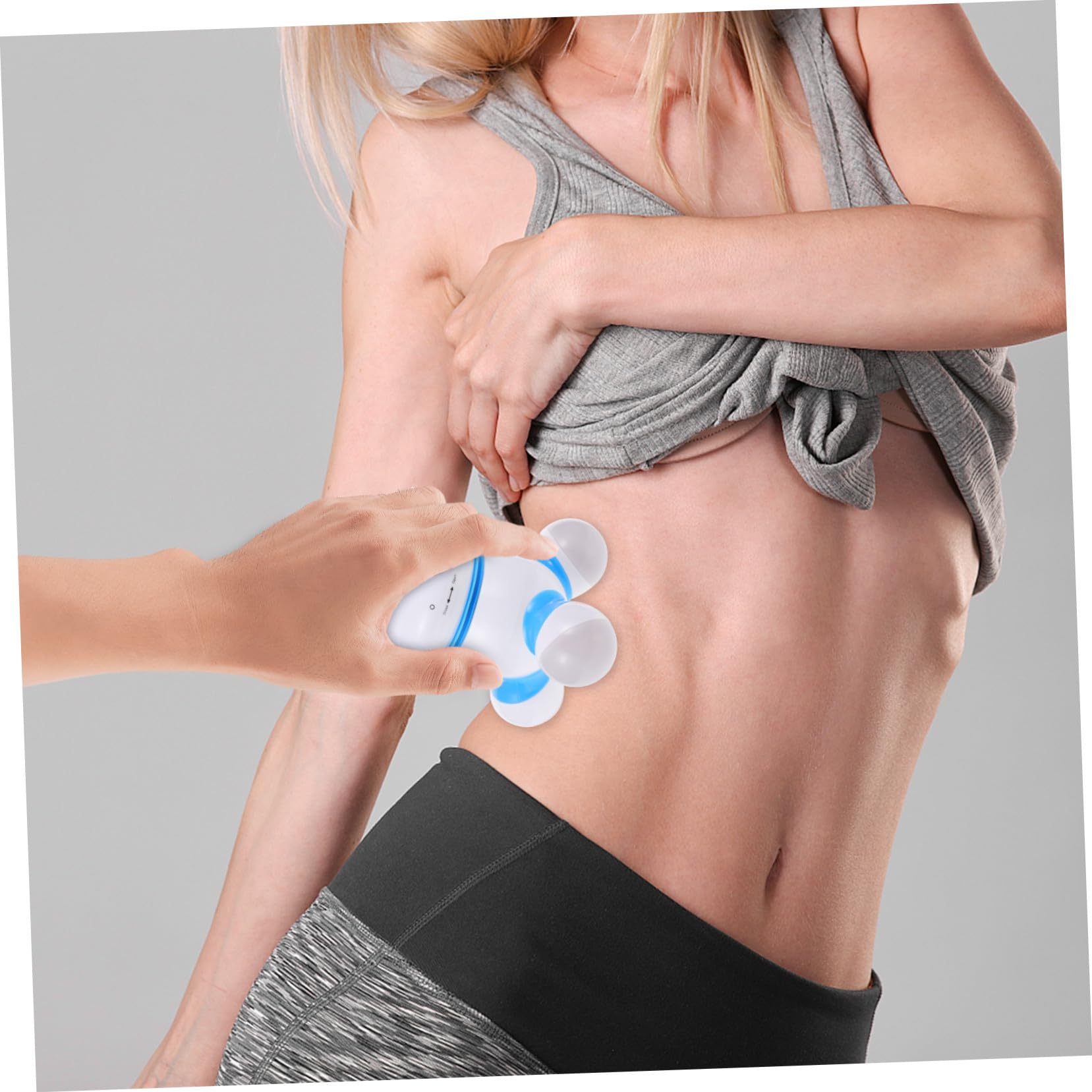 Mini Masajeador Triangular de Tres Patas para Cuello y Pecho en Casa