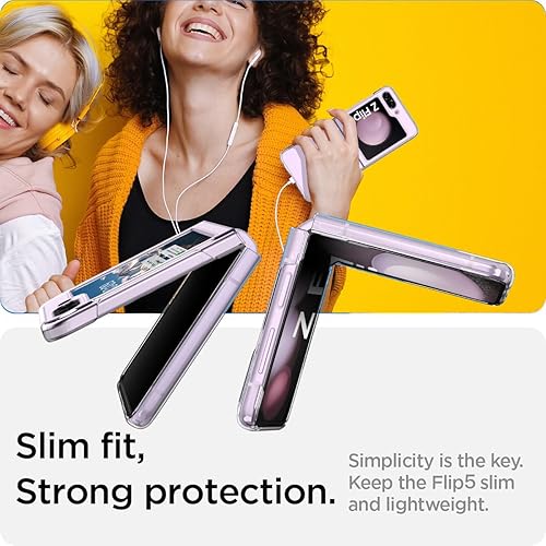 Miniatura 8 de AICase Funda transparente para Samsung Galaxy Z Flip 5, anti-amarillo ultrafina y delgada, transparente, para Samsung Flip 5 5G