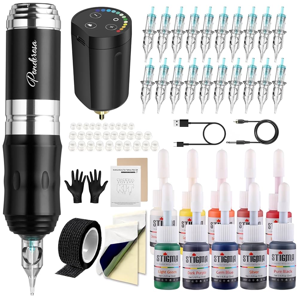h*i様 STIGMA タトゥーマシン Amazon.com: STIGMA Cordless Tattoo Gun Kit - Pro Machine