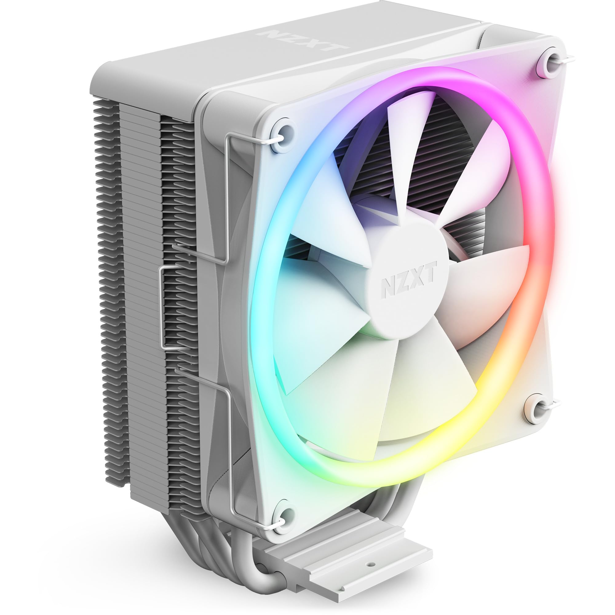 NZXT T120 RGB blanc - RC-TR120-W1 - Ventirad - Caloducs en cuivre conducteurs - Paliers hydrodynamiques - Compatible AMD et Intel