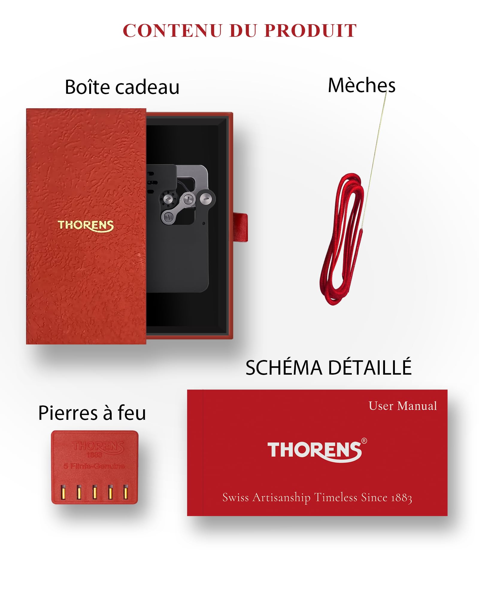 Thorens Ejection Hollowing Machine Black Briquet à Essence Laiton Anti-Vent | Vintage, mécanique, allumage auto, rechargeable, flamme douce, extérieur, rétro, coque ajourée, collection, cadeau homme
