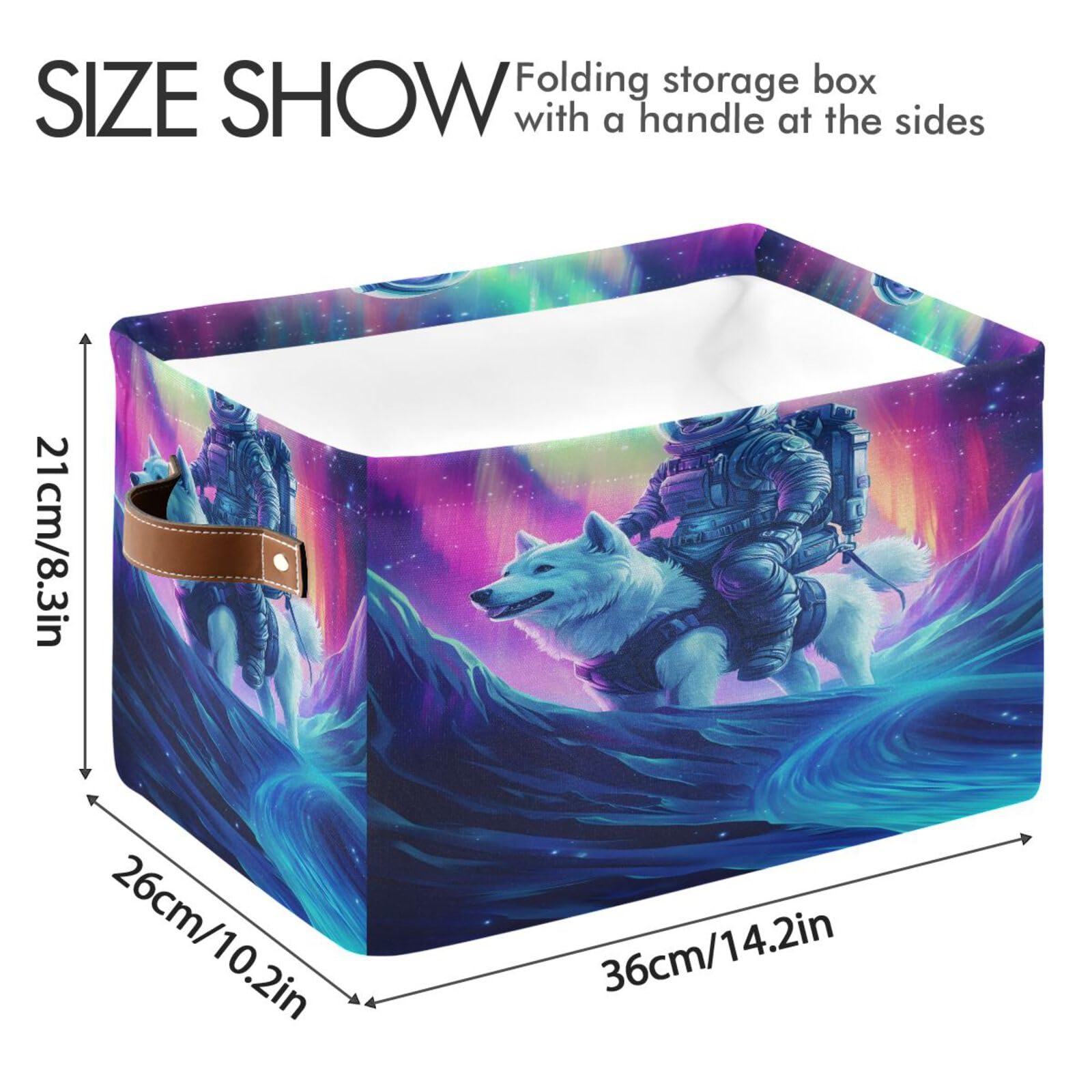 Amazon.com: ALAZA White Husky Dog Astronaut Large Storage Baskets