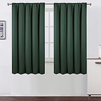 Vista 80 de LEMOMO Cortinas opacas de 42 x 84 pulgadas, juego de 2 paneles de cortinas con aislamiento térmico para oscurecer la habitación, cortinas