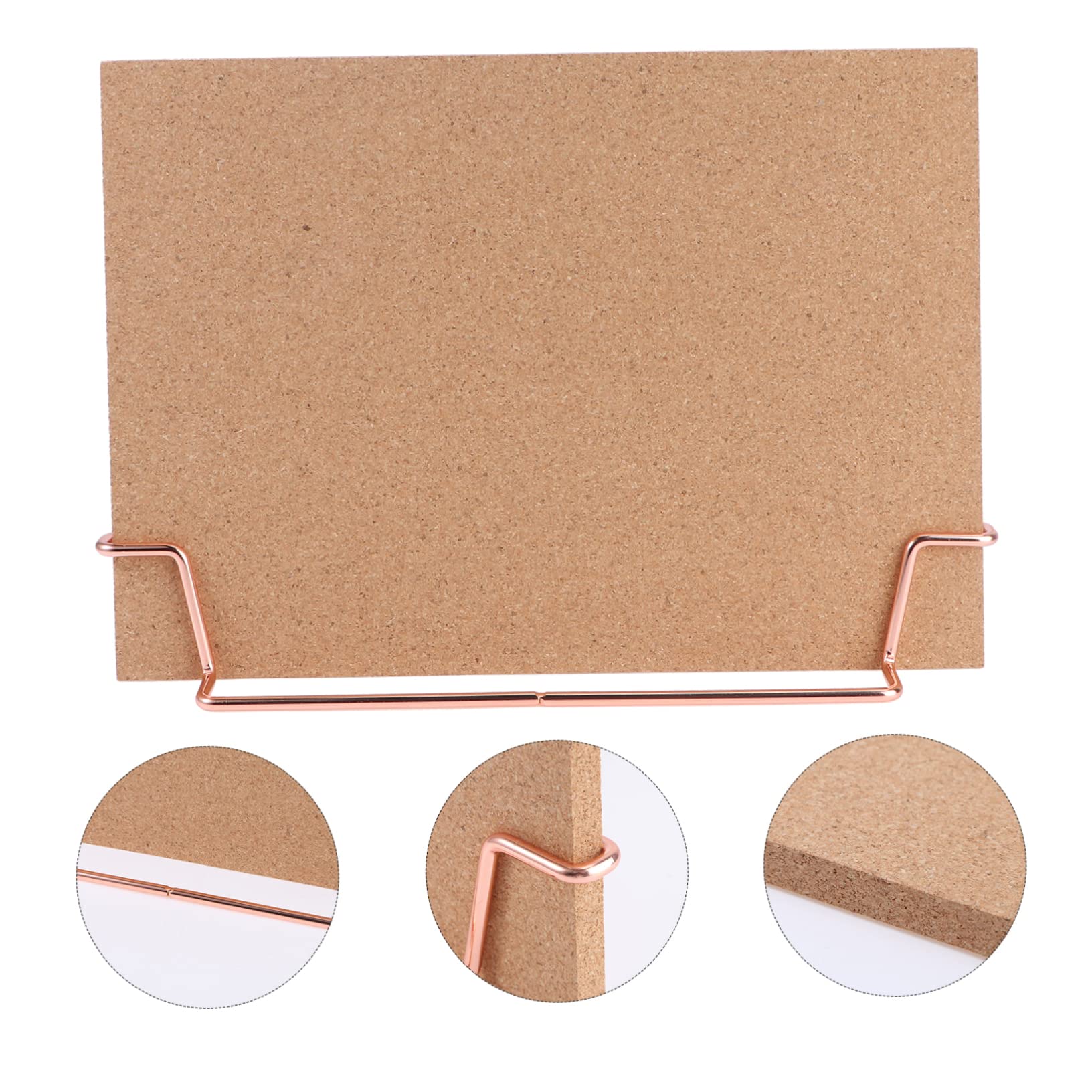 Bacheca Memo Board in Sughero con Cornice in e Base Rosa Lavagna Portatile Tavolo per e Scuola Superficie Liscia per e Appendere Note e Messaggi