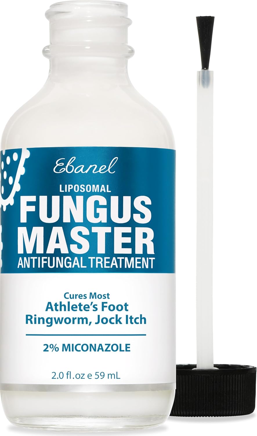 Ebanel Athletes Foot Treatment Extra Strength, Antifungal Cream for Foot Fungus, with Miconazole, Undecylenic Acid & Tea Tree Oil, Fast Itch Relief, Treats fungal Infection Leading to toenail Fungus