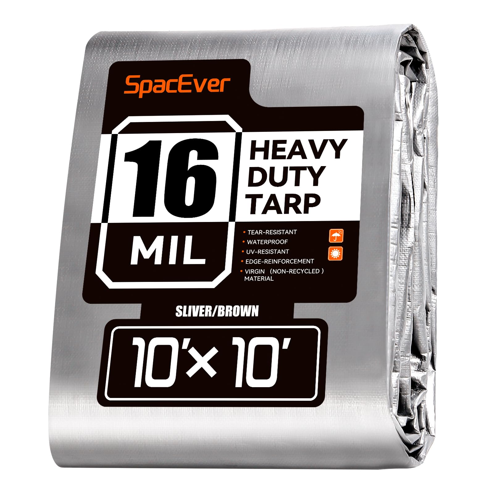 SpacEver 10x10 16 Mil PE Tarp