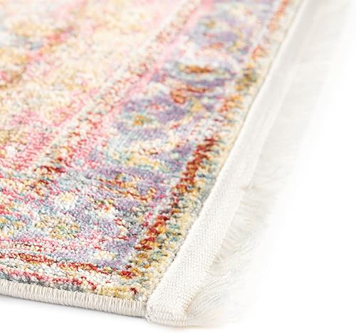 Miniatura 6 de Unique Loom Baracoa Collection - Alfombra Miramar (2 pies 2 pulgadas x 6 pies 1 pulgada, azul claroazul)