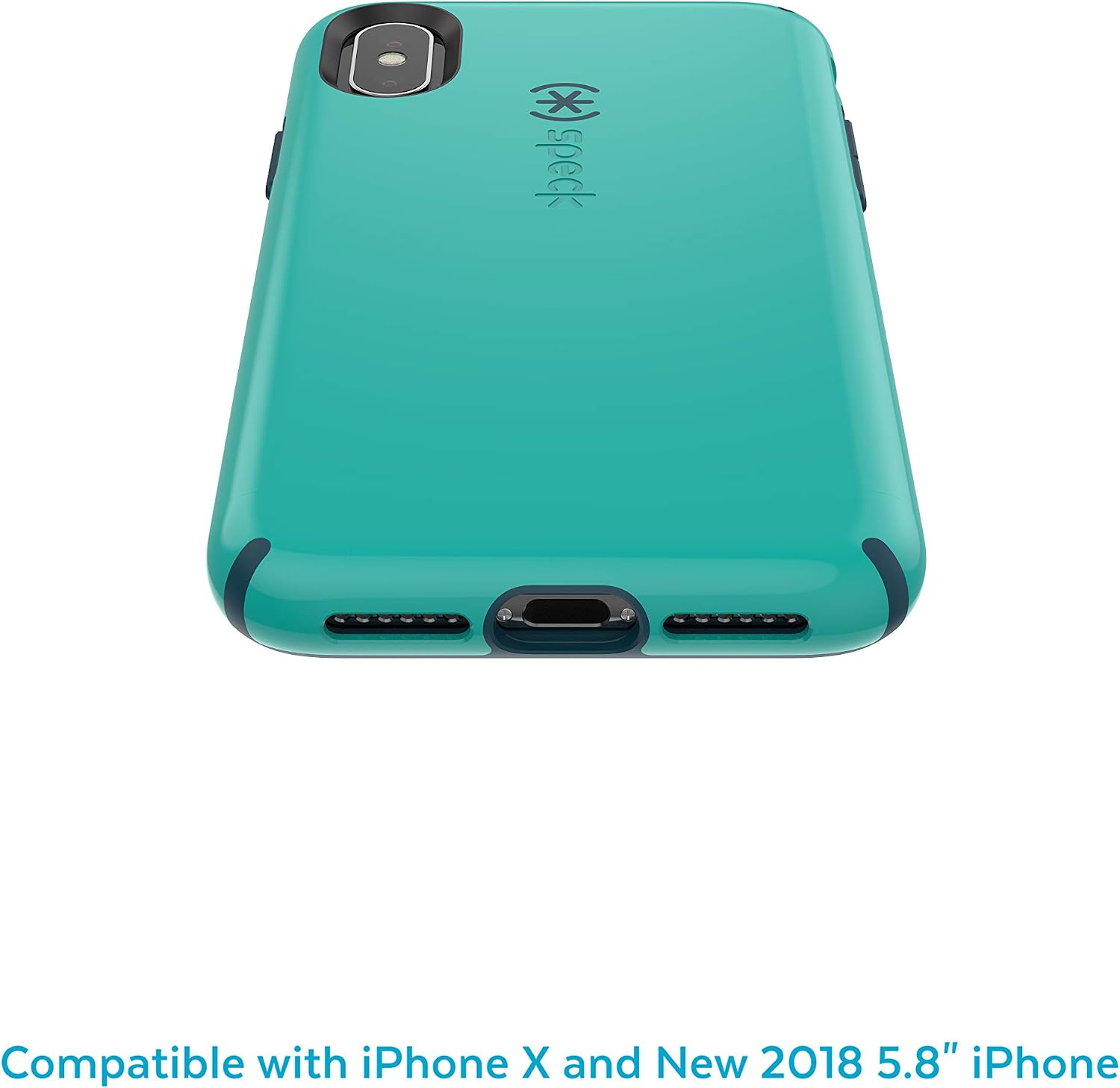 Speck Products CandyShell iPhone Xs/iPhone X Case, Oasis Green/Deepwater Blue