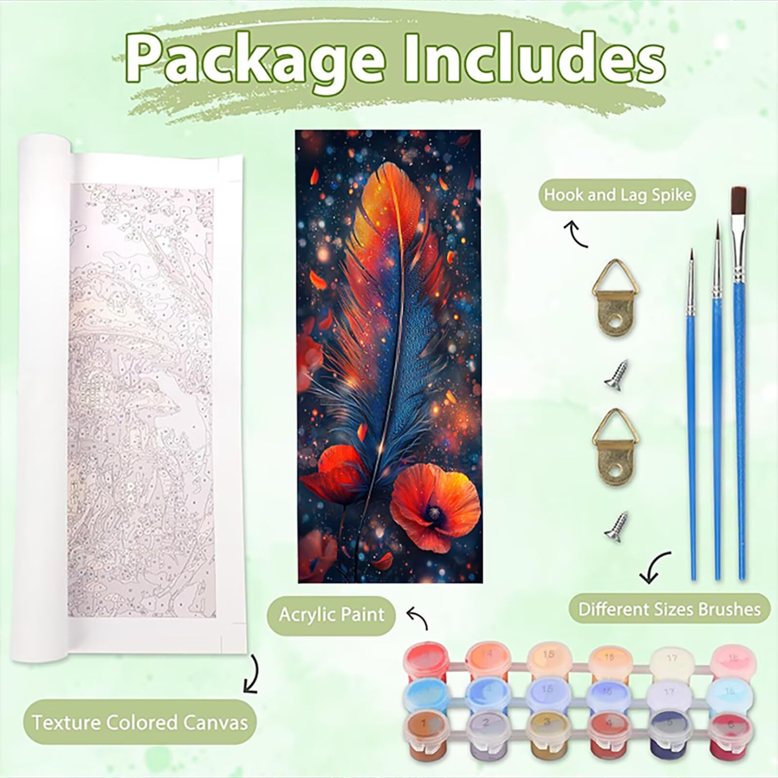Malen Nach Zahlen 50x150cm Leinwand Tierkatzen Malen Nach Zahlen Erwachsene mit Ohne Rahmen, DIY Kreativ Set für Erwachsene mit Pinseln und Acrylfarbe, Zimmer Deko Farbe Landschaft Geschenk, P0M-845