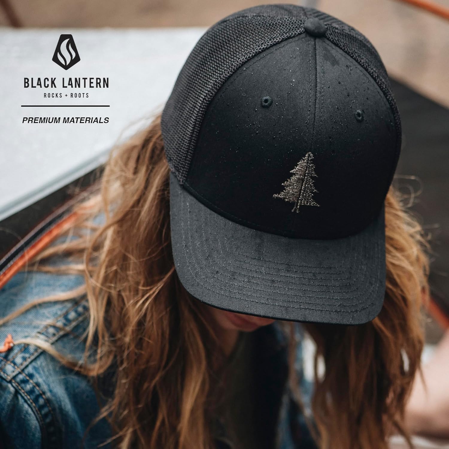 Black Lantern Snapback Hat – Outdoor Nature Cap for Men, Curved Bill Pro Style Baseball Hat with Clean Modern Design