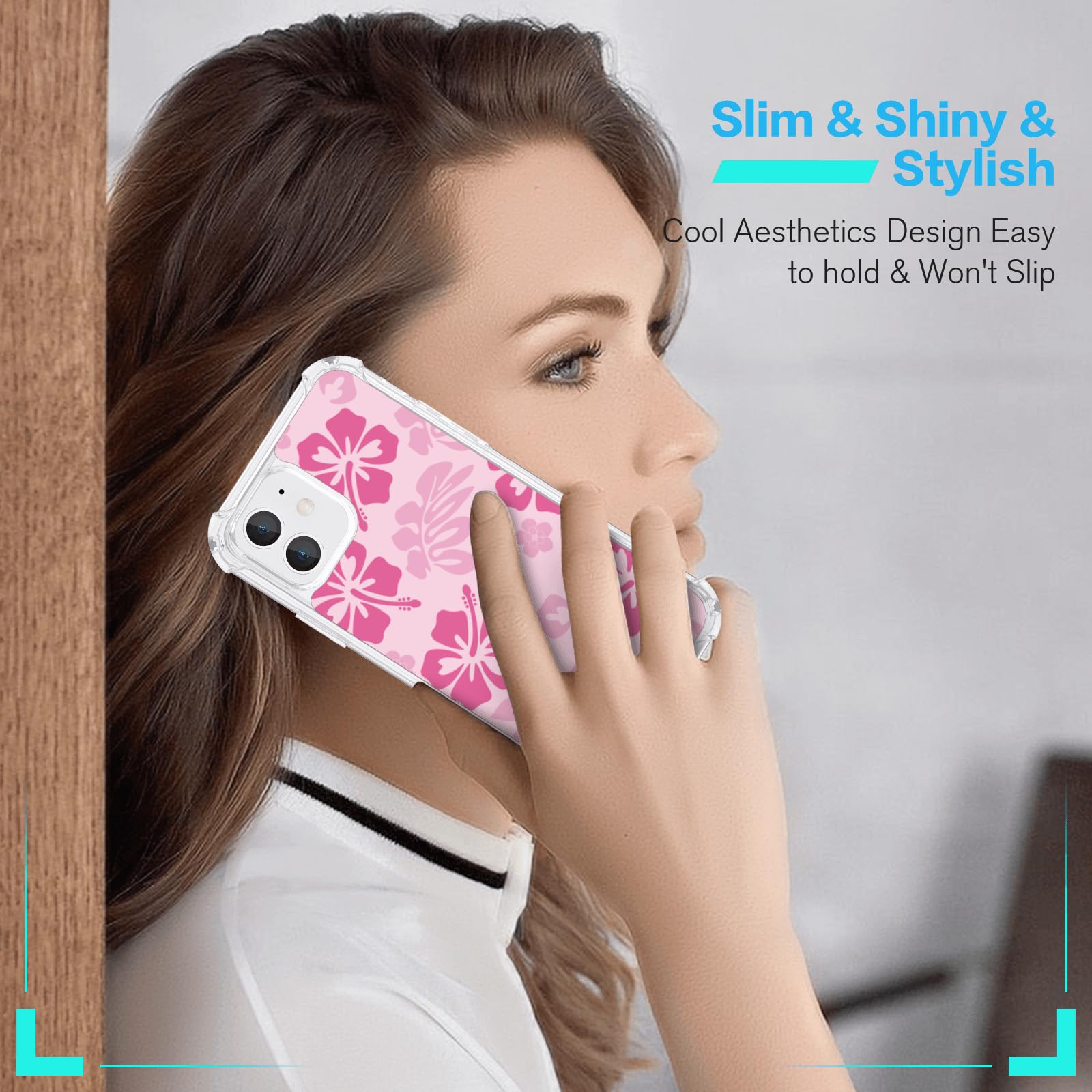 Vintage Floral Stripe Phone Case, Cottagecore Lace Pattern In Pink, Purple & Pastel Tones, Soft Protective Cover For IPhone 16 15 14 13 12 11 Pro Max Mini - View #8