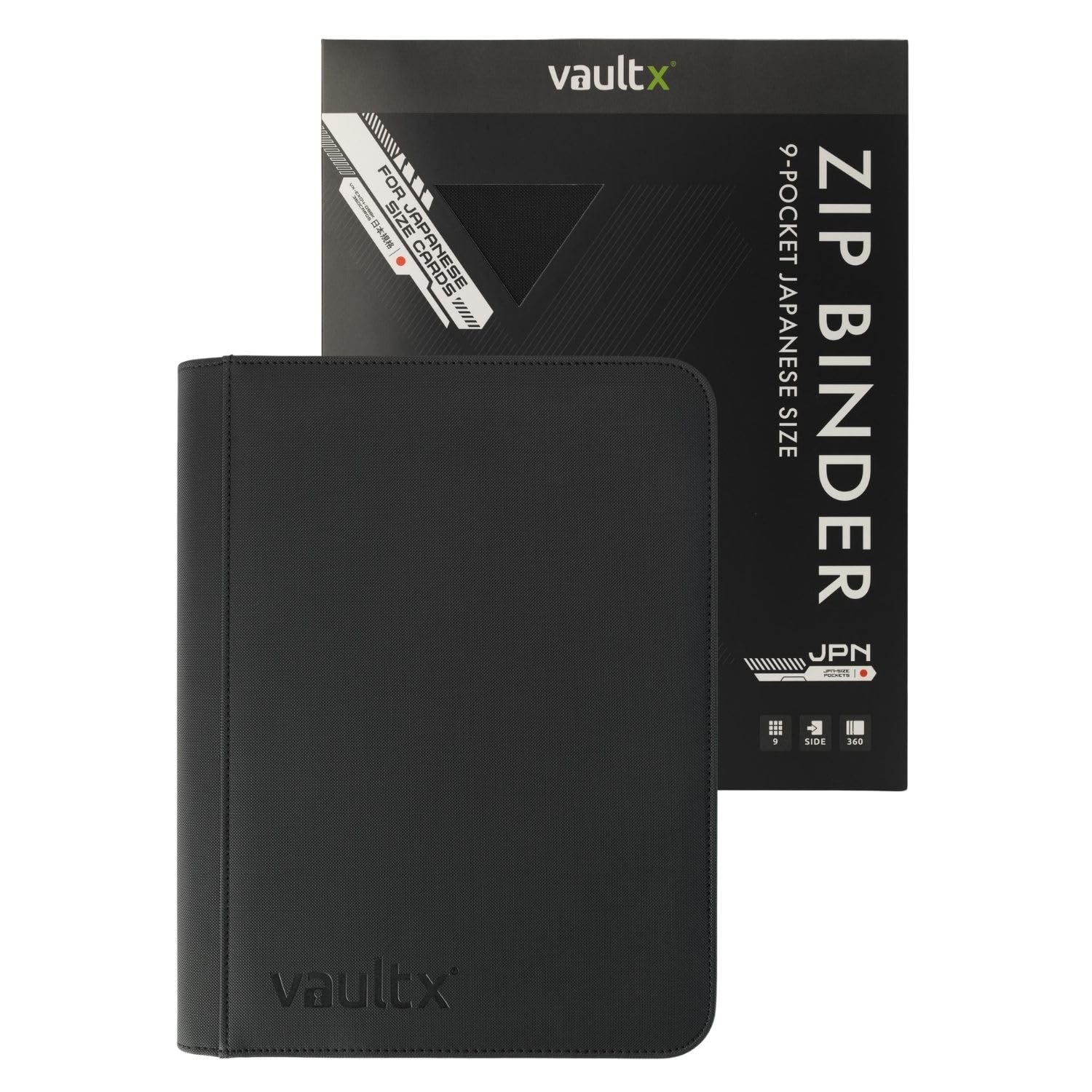 Vault X 9 Pocket Japanese Size Trading Card Binder 360 Cards (Black)