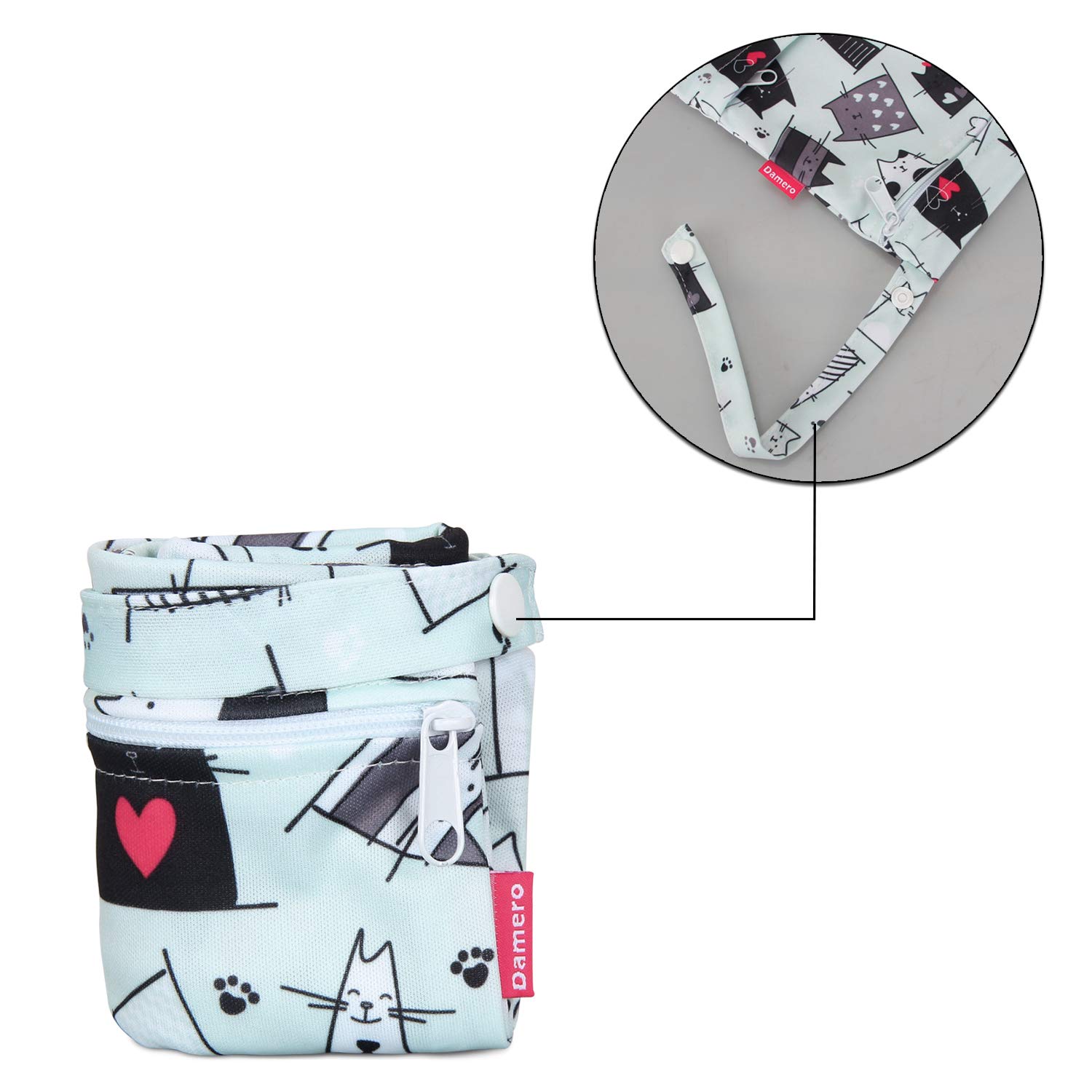 PTNKUIIY Wetbag, pannolini di stoffa, 3 pezzi, per neonati, bagnati e asciutti, riutilizzabili, sacchetti per pannolini bagnati, sacchetti organizer, impermeabili, con chiusura lampo, per bambini