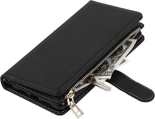 Miniatura 6 de Jaorty Funda para Motorola Moto G Pure (2021)Moto G Power (2022)Moto G Play (2023) Funda tipo cartera, 9 ranuras para tarjetas Funda extraíble