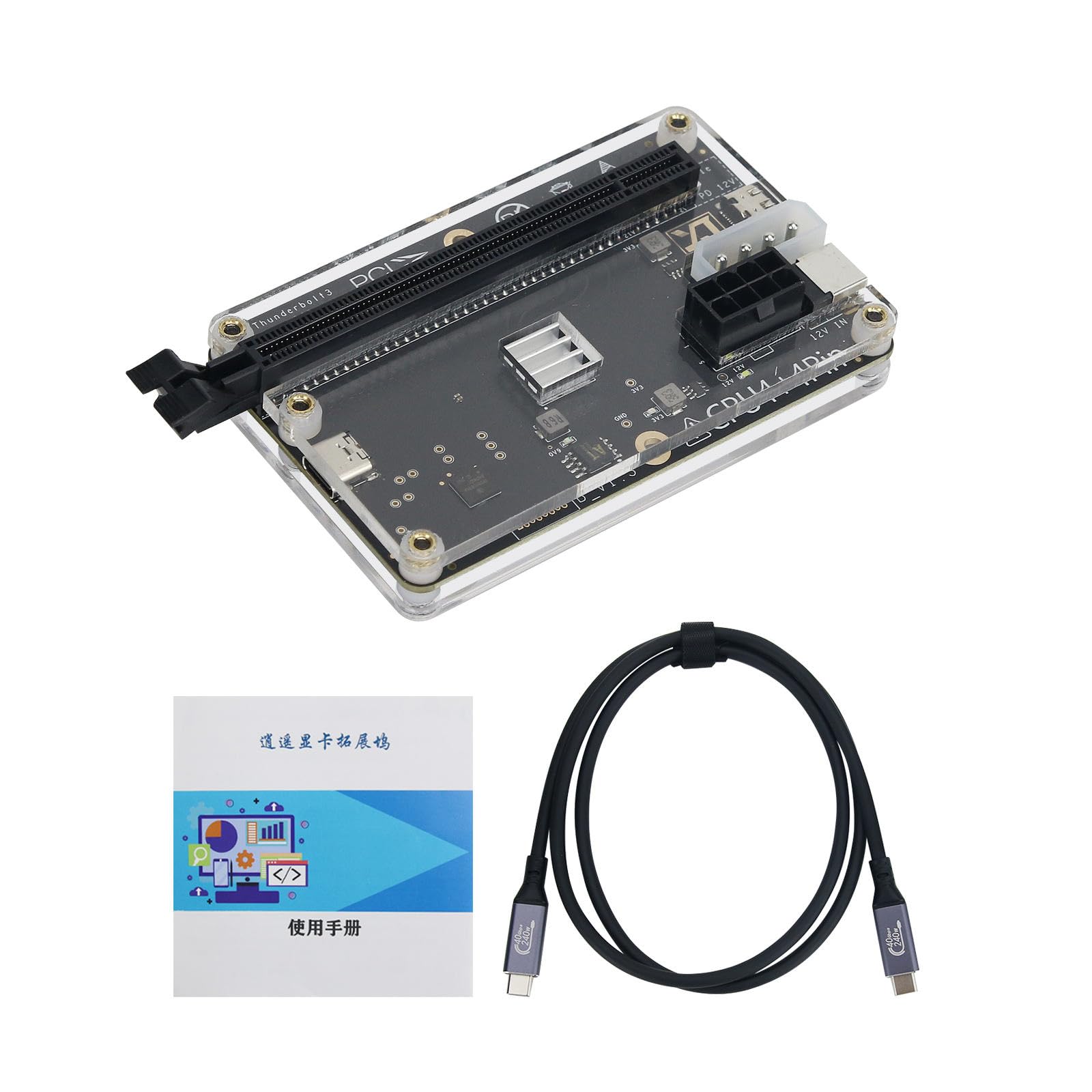External Graphics Card Dock- Thunderbolt 4 & 3, EGPU Dock, Intel