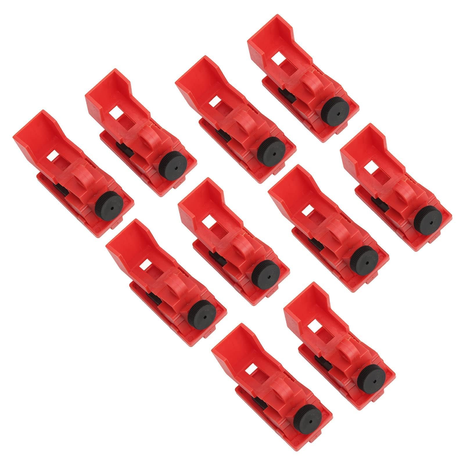10PCS Circuit Breaker Lockout Device, Engineering Plastic Single Pole Breaker Lock Out Device Grip Tight Circuit Breaker Lockout