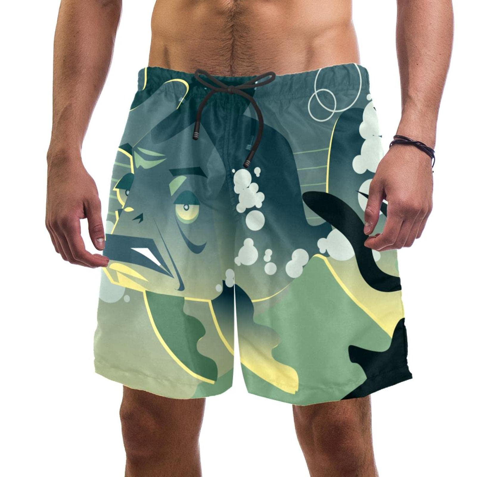 Short de bain homme Arrogant Fish multicolore XL à séchage rapide - 6