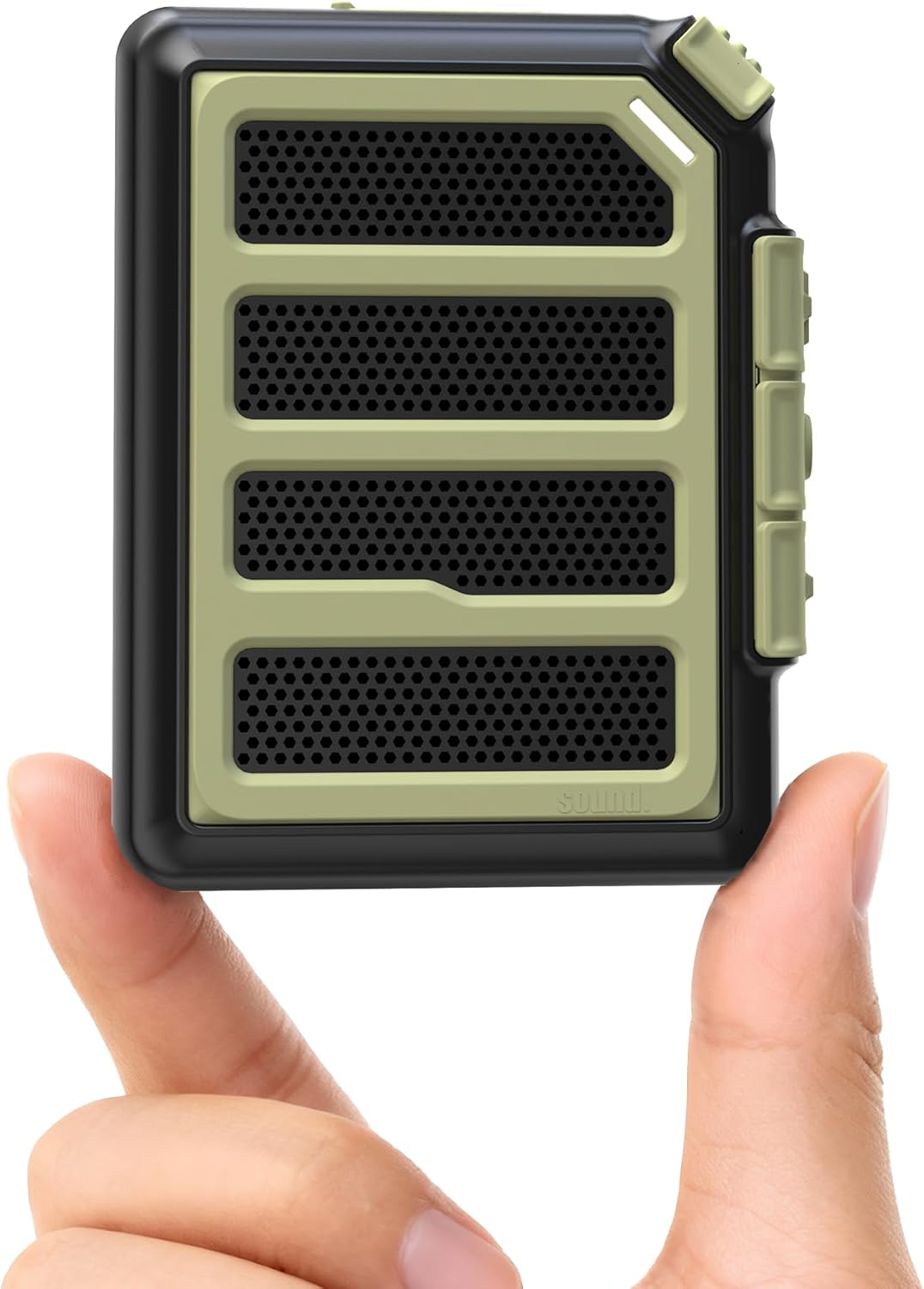 Wearable Bluetooth Speaker Mini Clip On Wireless Speaker, IPX5 Waterproof, 25H Playtime, Built in Mic for Hands Free Calls & Music, Ultra Portable Small Bluetooth Speakers for Outdoor & Jobsite Use