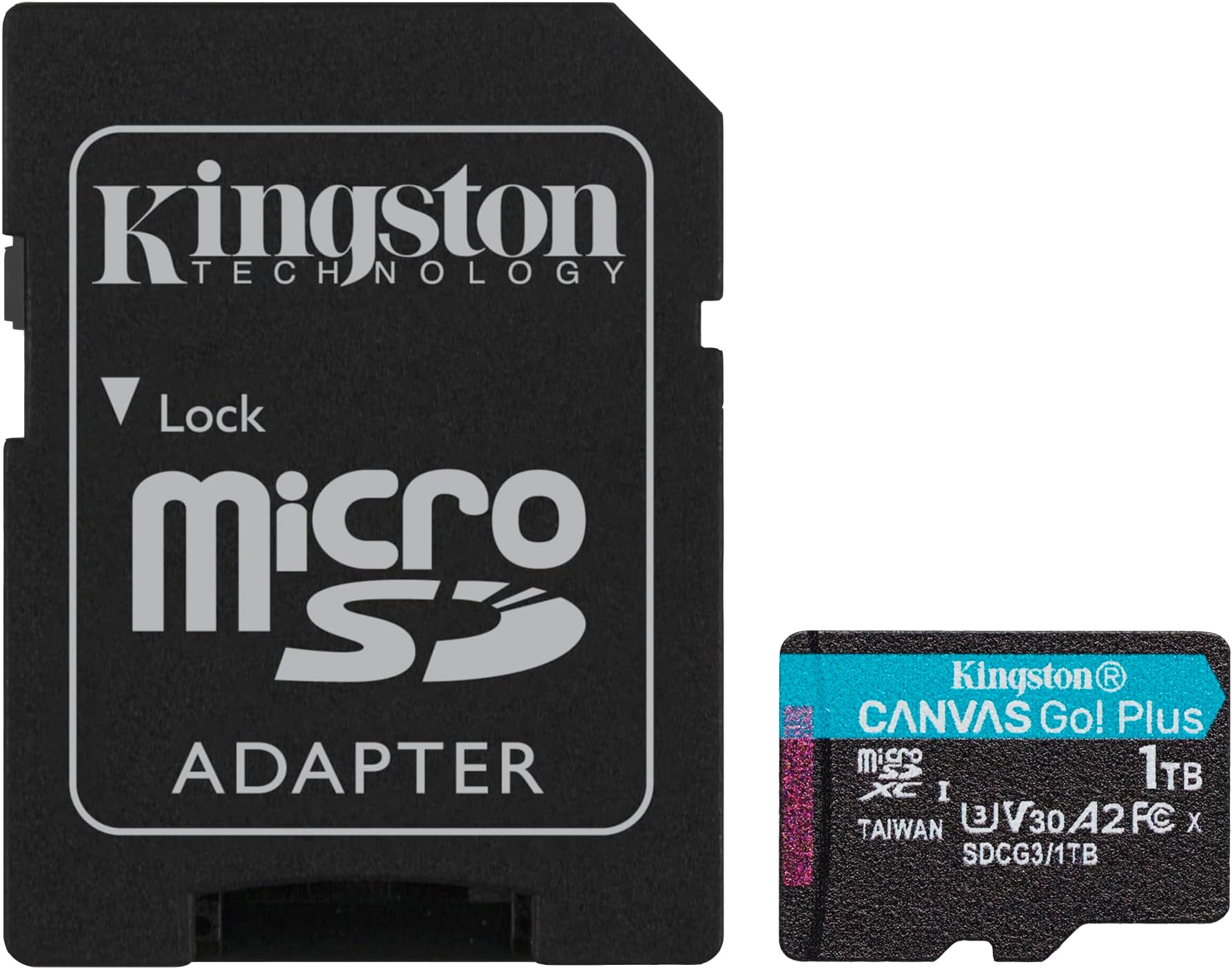 Kingston Canvas Go! Plus microSD memory card Class 10, UHS-I 1TB microSDXC 170R A2 U3 V30 Card + ADP
