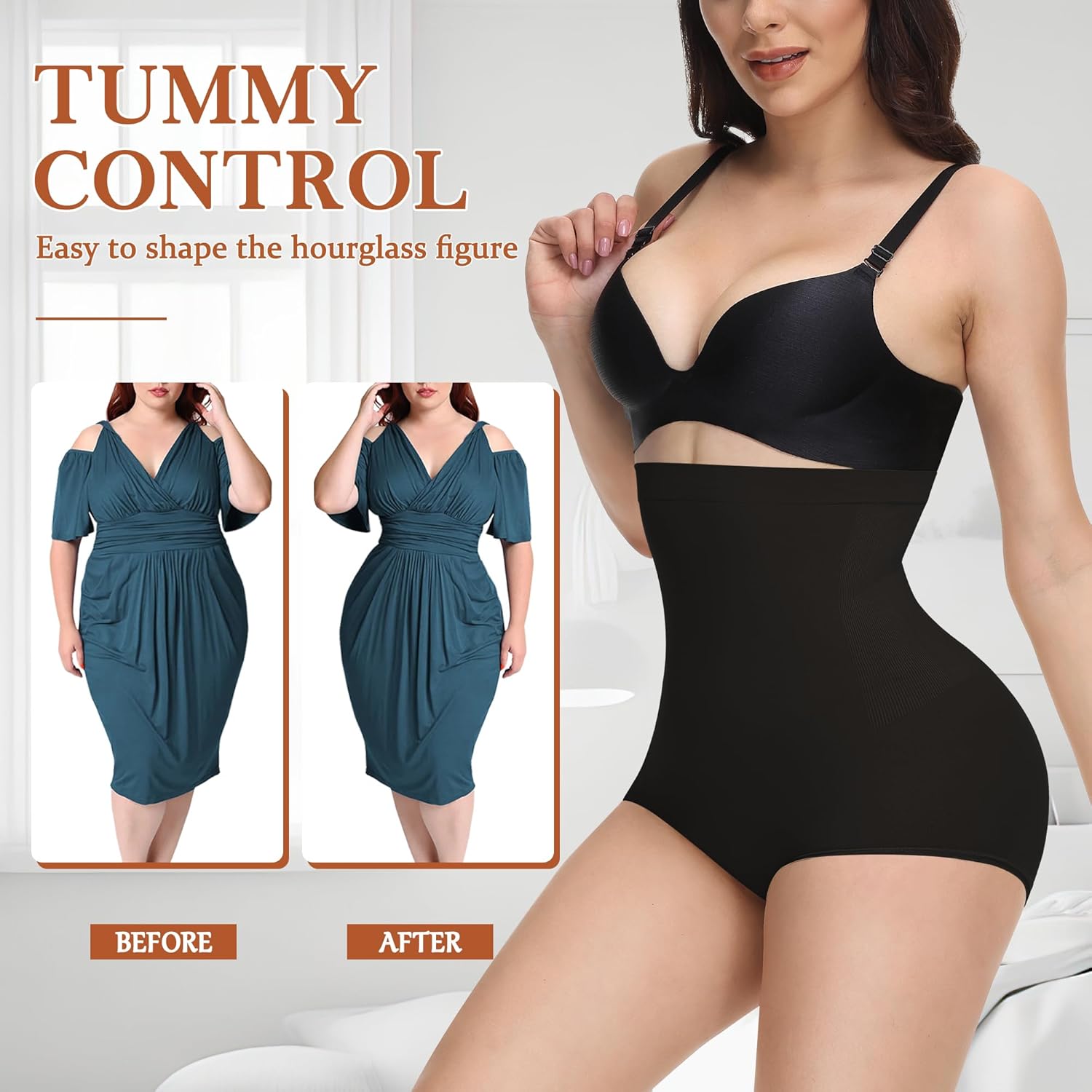 Niceuare Tummy Control Shapewear Women High Waisted Seamless Smooth Body Shaper Panties Slimming Briefs Underwear - Image 3