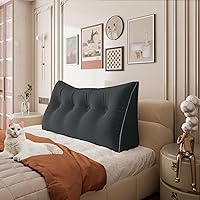 Vista 9 de Almohada de cuña acolchada de 14 libras para cabecero posicionador corporal soporte para la espalda almohada triangular para cabecero para dormir