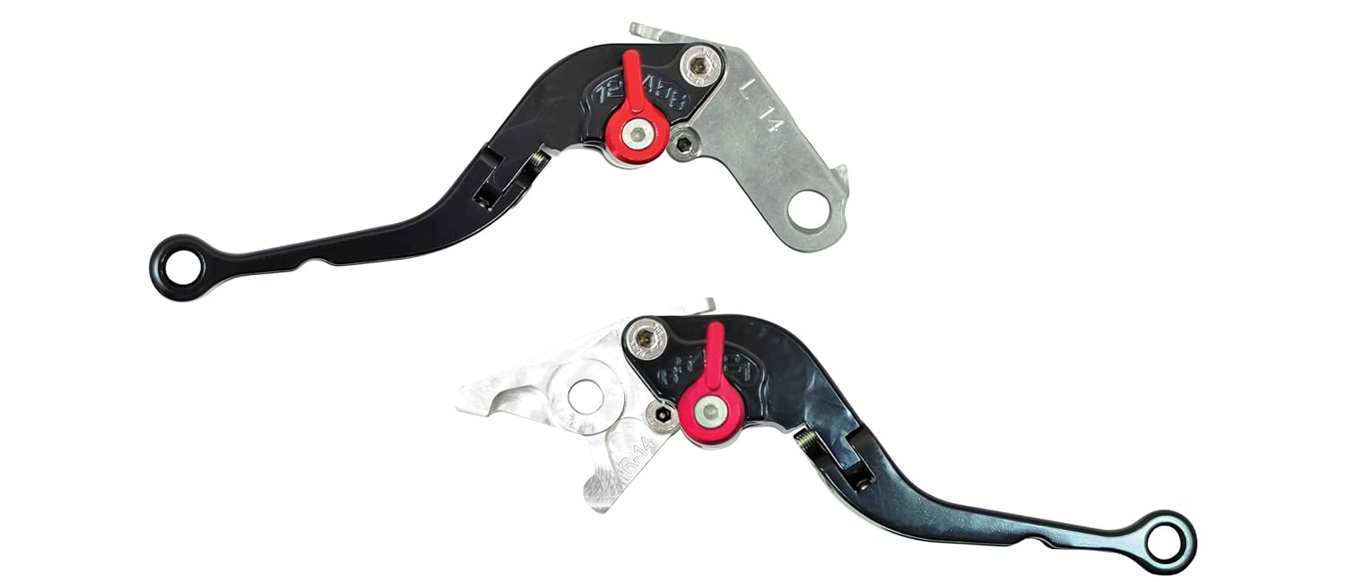 Yana Shiki LS14LCFBLK/RS14LBFBLK Black Short Folding Adjustable Brake