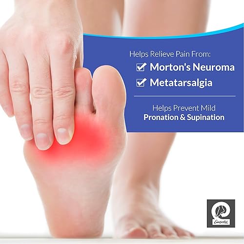 Miniatura 6 de Ortesis ortopédica ultrafina con almohadilla metatarsiana y talón profundo, plantilla de soporte de arco semirrígida para hombres y mujeres, alivia