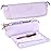 BAREFOOT CARIBOU Hair Tools Travel Bag and Heat Resistant Mat for Flat Irons, Straighteners, Curling Iron, and Haircare Accessories, 2-in-1 design, with Interior Pockets, Portable Organizer (Lilac)