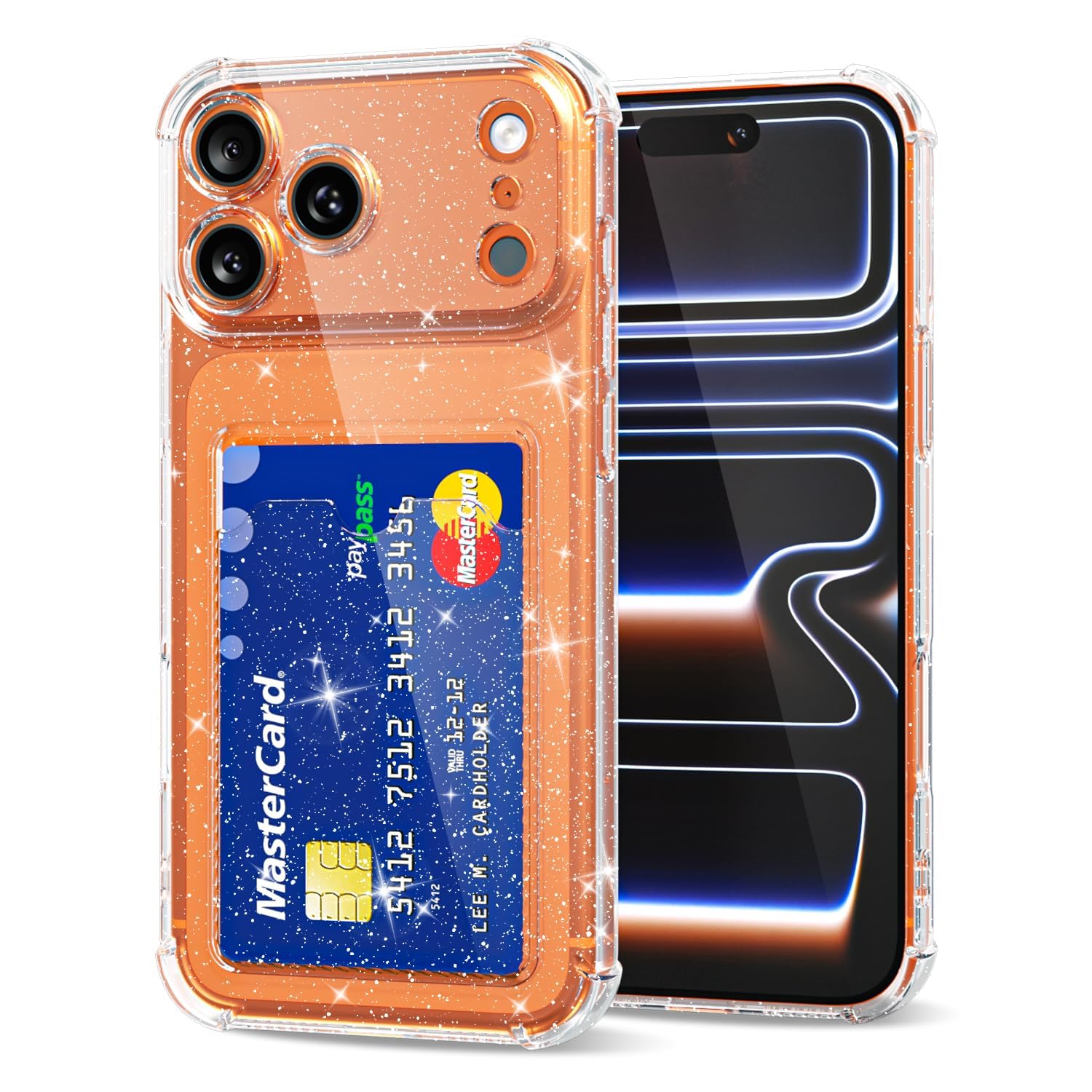 Coque transparente à paillettes mignonne Svanove pour iPhone 17 Pro Max - 8