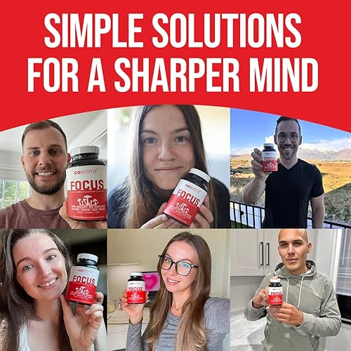 Miniatura 4 de GOBIOTIX Focus Lions Mane Supplement - Complejo de hongos - Vitaminas adaptógenas nootrópicas - Memoria, claridad, energía, apoyo inmunológico,