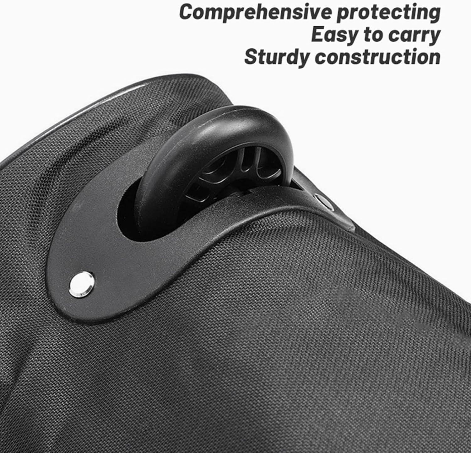 Keenso Golf Travel Bag, Wearproof Nylon Airline Club Cover, Foldable Portable Bag with Wheels for Easy Storage
