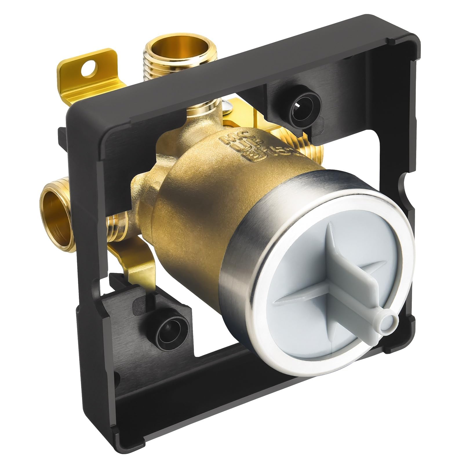 Photo 1 of RJDIBAN Shower Valve for Delta R10000-UNBXHF, 3 Port 1/2 Inch Connection 1-Pack, R10000 Valve Kit Compatible with Delta MultiChoice 13 14 17 17T Shower Trim, High Flow Brass Construction Without Stops
