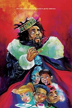 Amazon.com: CINEMAFLIX J. Cole, KOD - Hip-Hop/Rap Album Cover