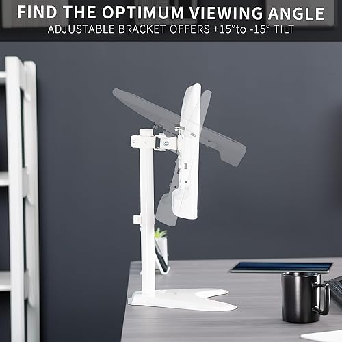 Miniatura 6 de VIVO STAND-V001HW - Soporte de escritorio para monitor único, sostiene pantallas de hasta 32 pulgadas regular y 38 pulgadas ultra anchas, base de