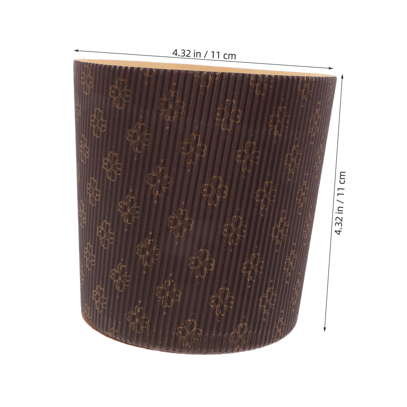COLLBATH 25 Moldes de Papel Papel Marrón Resistente al Agua, Diseño Elegante para Hornear Muffins y Cupcakes para Ocasiones de Repostería y Fiestas