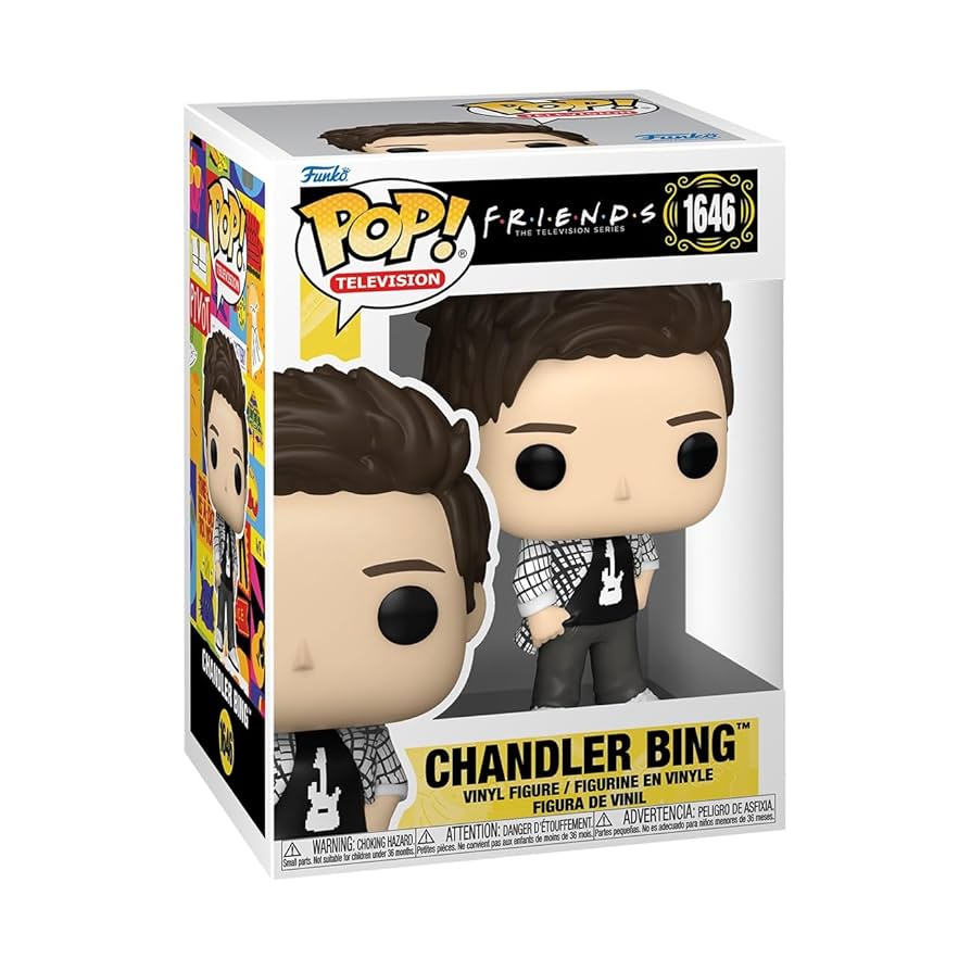 Amazon.com: Funko POP TV: Friends – Chandler Bing - (College) - Collectable Vinyl Figure - Gift Idea - Official Merchandise - for Kids & Adults - TV Fans - Model Figure for Collectors and Display : Toys & Games
