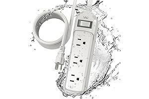 2 Outlets 10.1 FT Outdoor Power Strip Weatherproof
