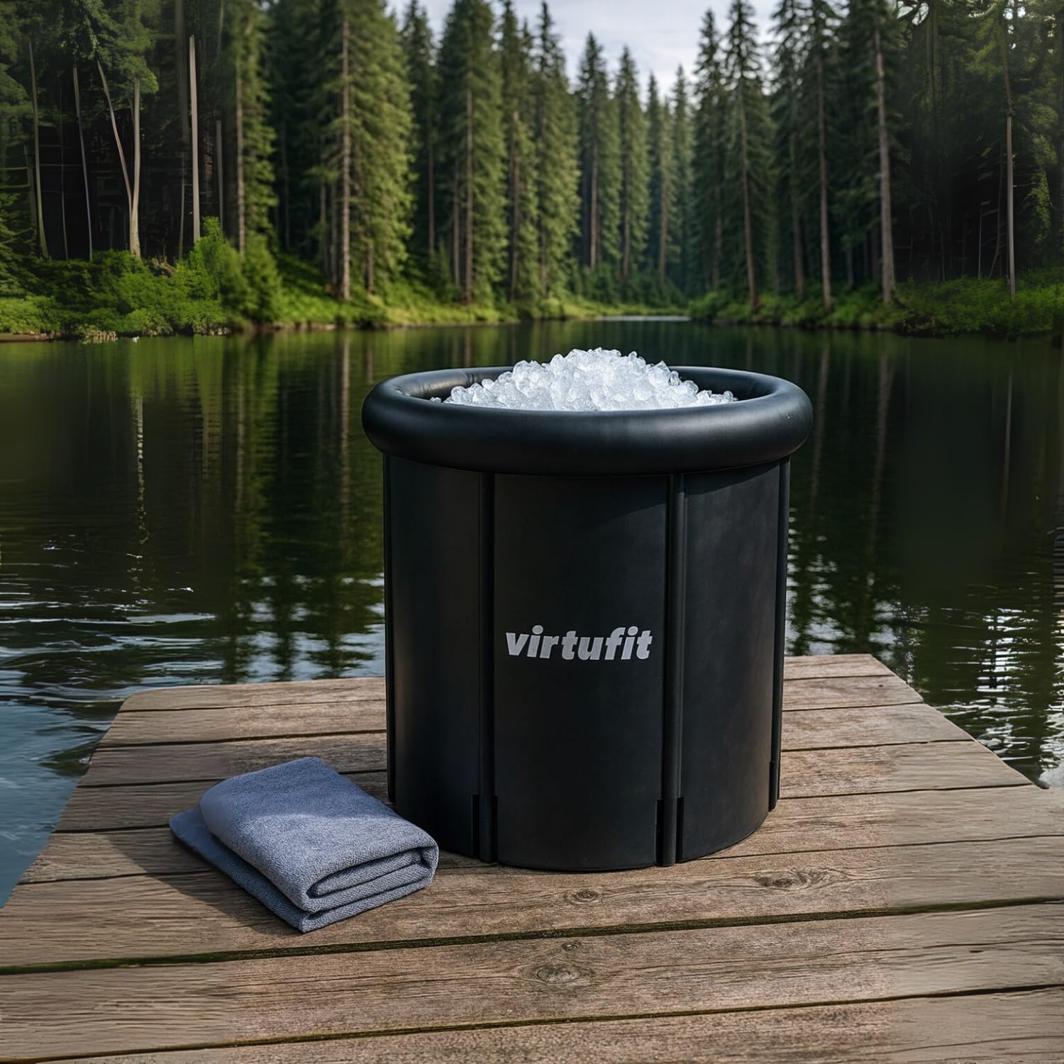 VirtuFit Bagno ghiaccio XXL – 375 litri – Antracite