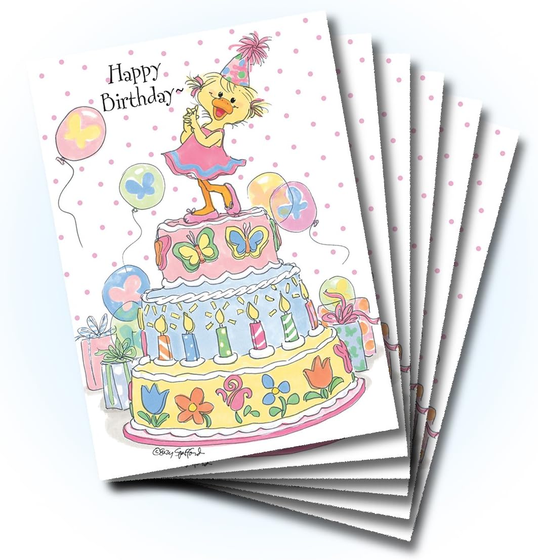 Suzy's Zoo Happy Birthday Card 6-Pack 10311