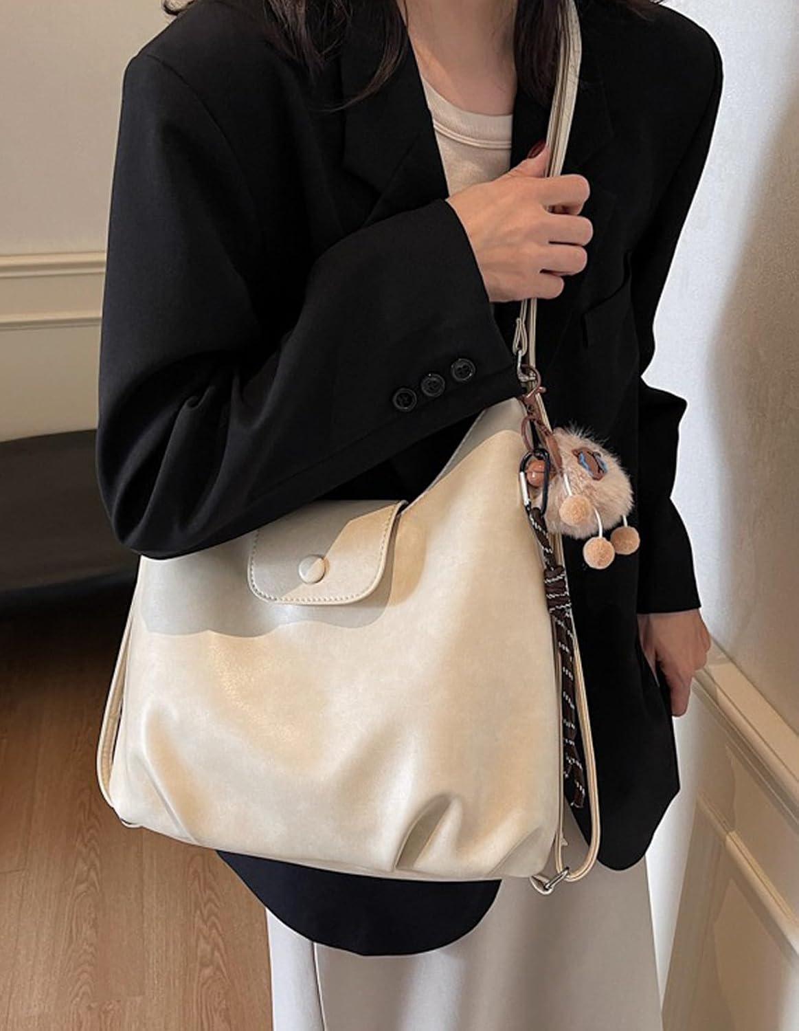 Hobo Handbag Purse for Women Trendy Shoulder Bags PU Leather Crossbody Purses