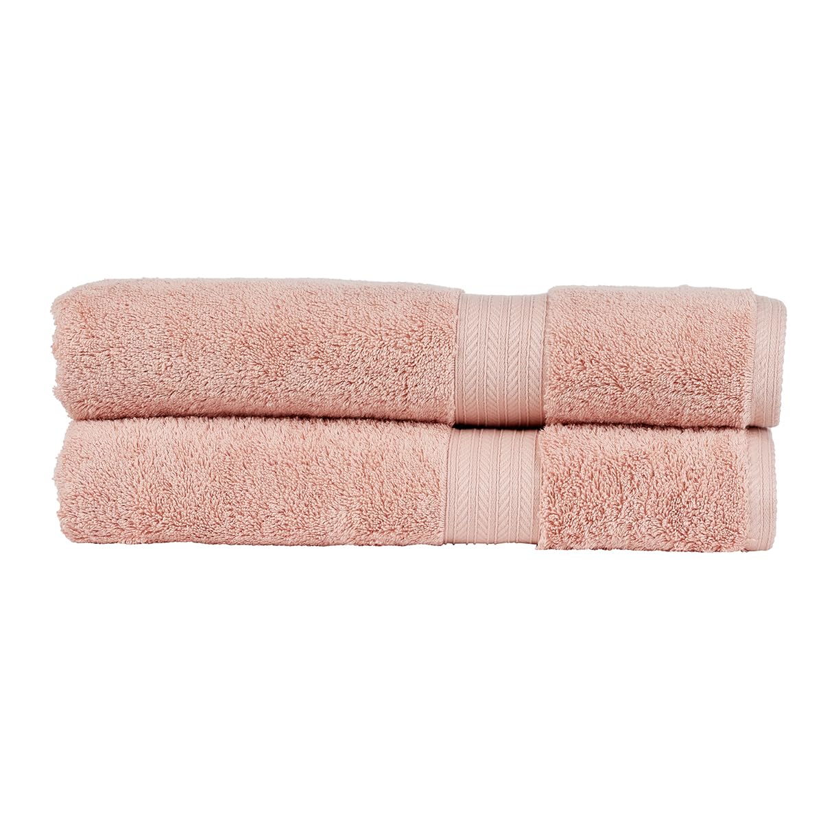 Christy Renaissance 2 Bath Sheets Set | Peony Pink | 100% Egyptian Cotton Pile | Luxuriously Soft and Super Absorbent | 675 GSM | Extra Large Bath Towels — image 1