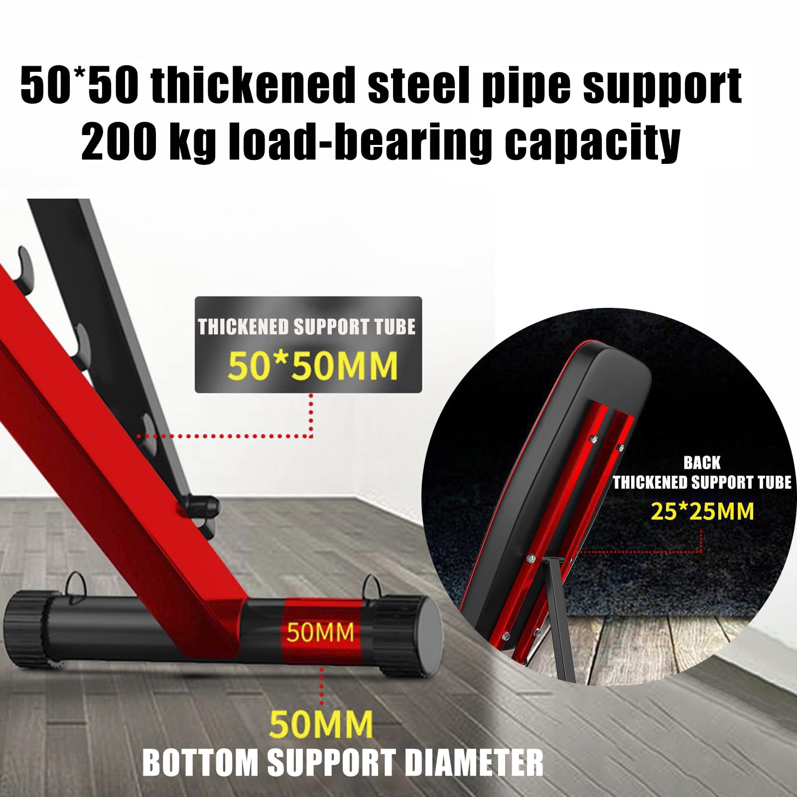 Panca Palestra Multifunzione, 7 in 1 Panca Pesi Regolabile,Panca Addominali, Panca Piana Pieghevole Fitness Adatto Per Casa E Palestra, 440 Lb Capacità Di Peso Black,162cm