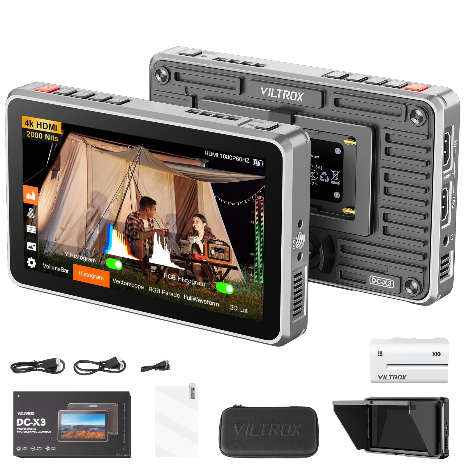 Amazon.com : VILTROX DC-X3 Touchscreen Camera Field Monitor